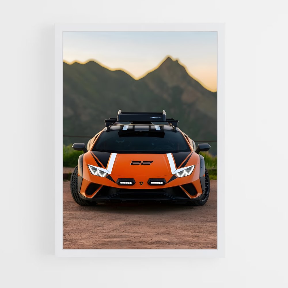 Poster Huracan en Furie – affiche Lamborghini (vue 3)
